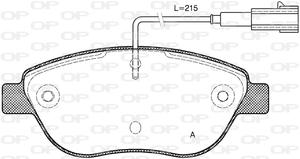 BPA0859.45 OPEN PARTS Комплект тормозных колодок, дисковый тормоз (фото 1)