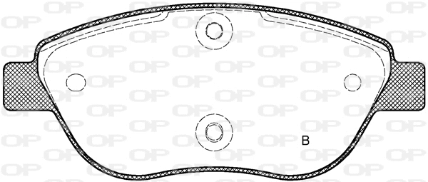 BPA0859.45 OPEN PARTS Комплект тормозных колодок, дисковый тормоз (фото 2)