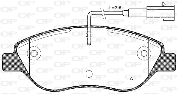 BPA0860.02 OPEN PARTS Комплект тормозных колодок, дисковый тормоз (фото 1)