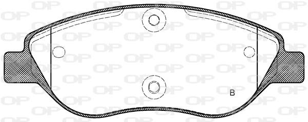 BPA0860.02 OPEN PARTS Комплект тормозных колодок, дисковый тормоз (фото 2)