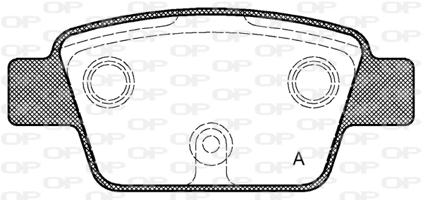 BPA0861.00 OPEN PARTS Комплект тормозных колодок, дисковый тормоз (фото 1)