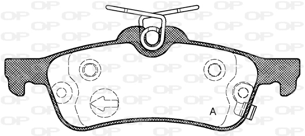 BPA0862.02 OPEN PARTS Комплект тормозных колодок, дисковый тормоз (фото 1)