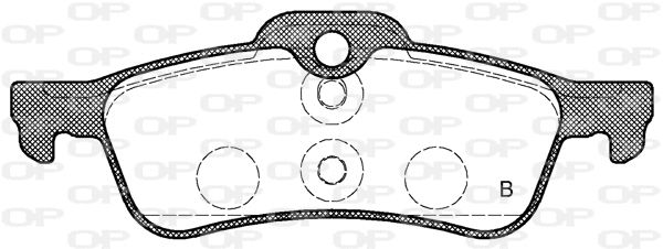 BPA0862.02 OPEN PARTS Комплект тормозных колодок, дисковый тормоз (фото 2)