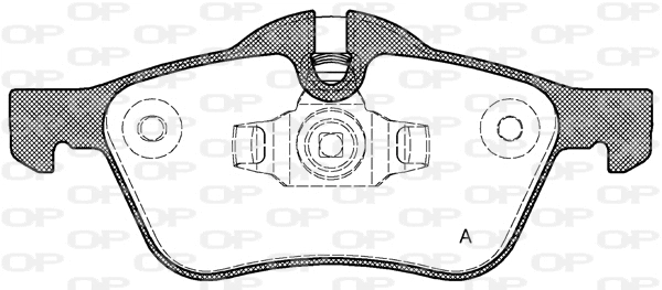 BPA0864.00 OPEN PARTS Комплект тормозных колодок, дисковый тормоз (фото 1)