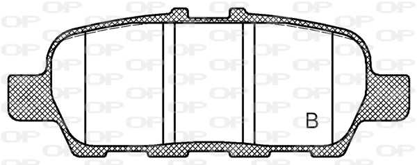 BPA0876.41 OPEN PARTS Комплект тормозных колодок, дисковый тормоз (фото 2)