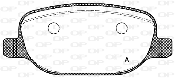 BPA0878.00 OPEN PARTS Комплект тормозных колодок, дисковый тормоз (фото 1)