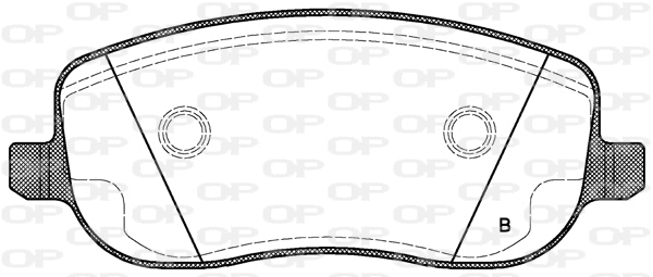 BPA0879.12 OPEN PARTS Комплект тормозных колодок, дисковый тормоз (фото 2)