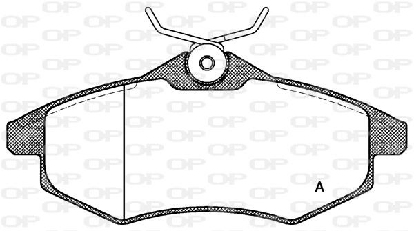 BPA0881.00 OPEN PARTS Комплект тормозных колодок, дисковый тормоз (фото 1)