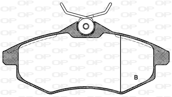 BPA0881.00 OPEN PARTS Комплект тормозных колодок, дисковый тормоз (фото 2)