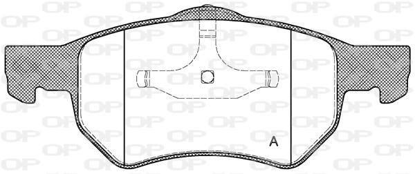 BPA0882.00 OPEN PARTS Комплект тормозных колодок, дисковый тормоз (фото 1)