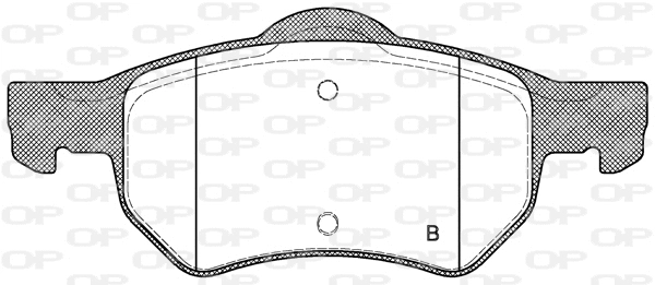 BPA0882.00 OPEN PARTS Комплект тормозных колодок, дисковый тормоз (фото 1)