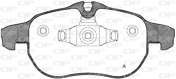 BPA0888.02 OPEN PARTS Комплект тормозных колодок, дисковый тормоз (фото 1)