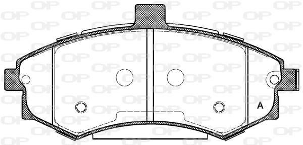 BPA0893.02 OPEN PARTS Комплект тормозных колодок, дисковый тормоз (фото 1)