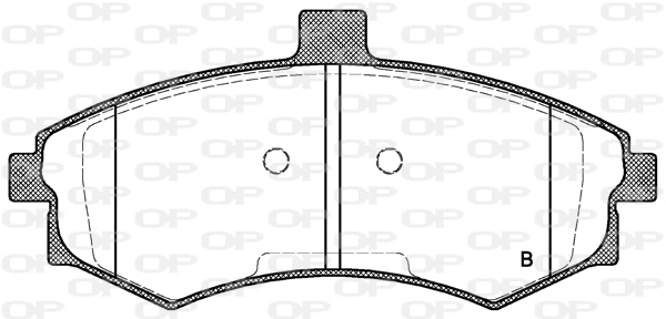 BPA0893.02 OPEN PARTS Комплект тормозных колодок, дисковый тормоз (фото 2)