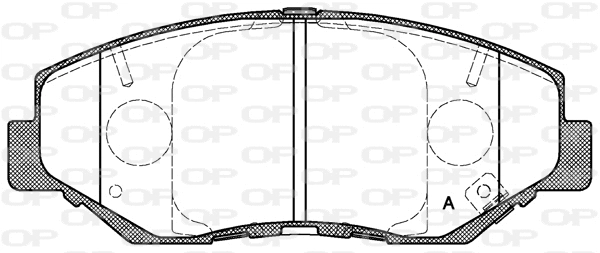 BPA0899.00 OPEN PARTS Комплект тормозных колодок, дисковый тормоз (фото 1)