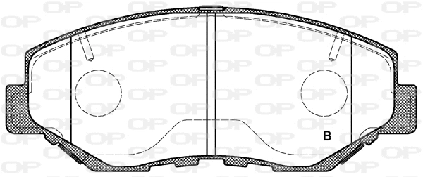 BPA0899.00 OPEN PARTS Комплект тормозных колодок, дисковый тормоз (фото 2)