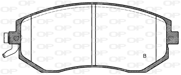 BPA0951.04 OPEN PARTS Комплект тормозных колодок, дисковый тормоз (фото 2)