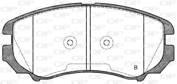 BPA0953.02 OPEN PARTS Комплект тормозных колодок, дисковый тормоз (фото 2)