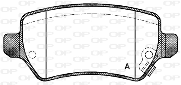 BPA0957.02 OPEN PARTS Комплект тормозных колодок, дисковый тормоз (фото 1)