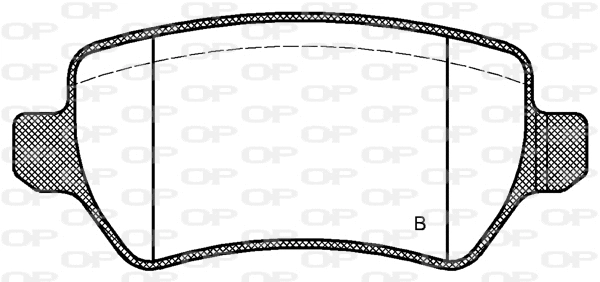 BPA0957.02 OPEN PARTS Комплект тормозных колодок, дисковый тормоз (фото 2)