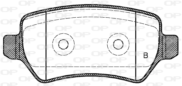 BPA0957.22 OPEN PARTS Комплект тормозных колодок, дисковый тормоз (фото 2)