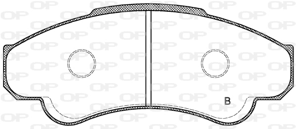 BPA0959.01 OPEN PARTS Комплект тормозных колодок, дисковый тормоз (фото 2)