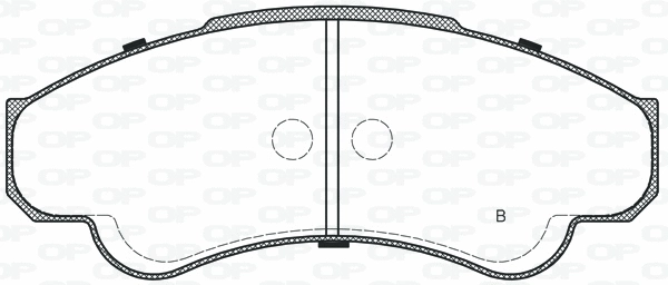 BPA0959.11 OPEN PARTS Комплект тормозных колодок, дисковый тормоз (фото 2)