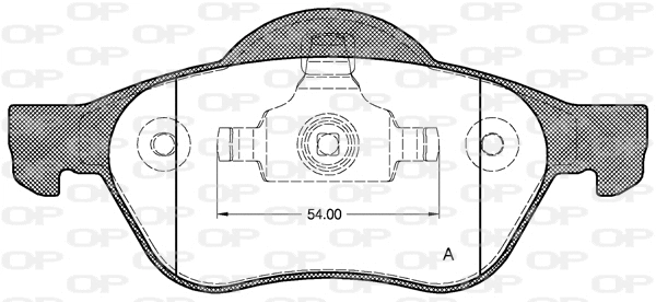 BPA0962.00 OPEN PARTS Комплект тормозных колодок, дисковый тормоз (фото 1)