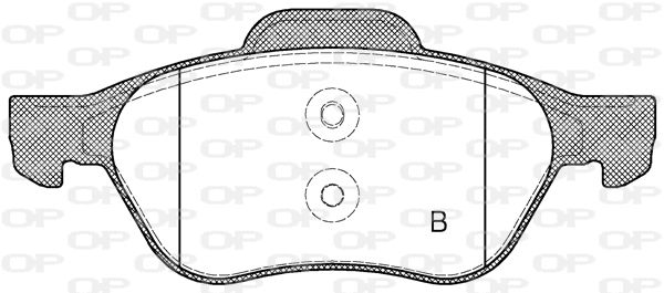 BPA0962.10 OPEN PARTS Комплект тормозных колодок, дисковый тормоз (фото 2)