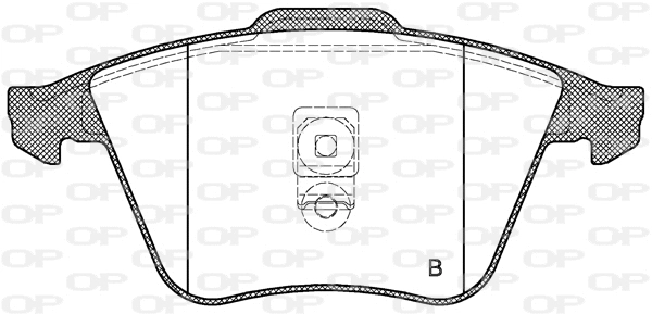 BPA0964.02 OPEN PARTS Комплект тормозных колодок, дисковый тормоз (фото 2)