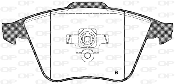 BPA0964.12 OPEN PARTS Комплект тормозных колодок, дисковый тормоз (фото 2)