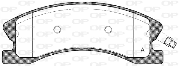 BPA0973.02 OPEN PARTS Комплект тормозных колодок, дисковый тормоз (фото 1)