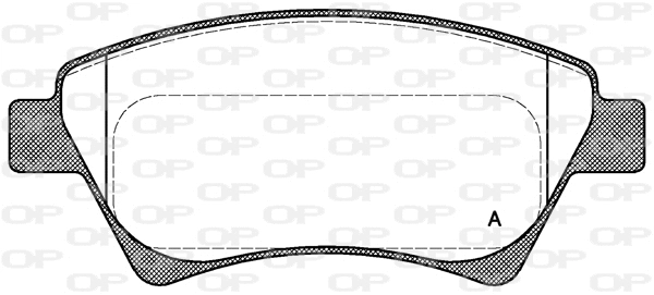 BPA0976.00 OPEN PARTS Комплект тормозных колодок, дисковый тормоз (фото 1)