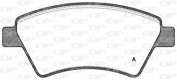 BPA0976.10 OPEN PARTS Комплект тормозных колодок, дисковый тормоз (фото 1)