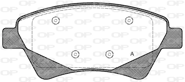 BPA0976.20 OPEN PARTS Комплект тормозных колодок, дисковый тормоз (фото 1)