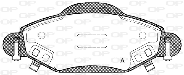 BPA0978.02 OPEN PARTS Комплект тормозных колодок, дисковый тормоз (фото 1)