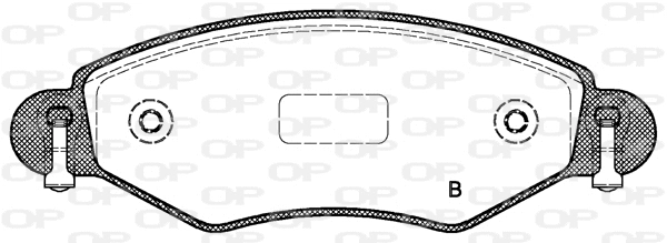 BPA0978.02 OPEN PARTS Комплект тормозных колодок, дисковый тормоз (фото 2)