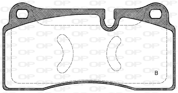 BPA0983.11 OPEN PARTS Комплект тормозных колодок, дисковый тормоз (фото 2)