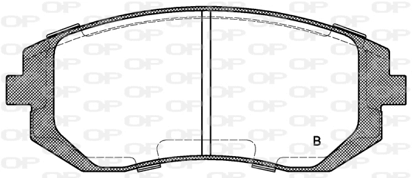 BPA0985.02 OPEN PARTS Комплект тормозных колодок, дисковый тормоз (фото 2)