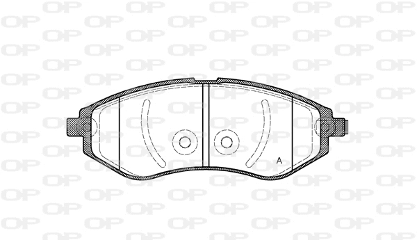 BPA0986.02 OPEN PARTS Комплект тормозных колодок, дисковый тормоз (фото 1)