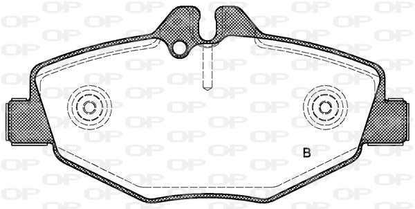 BPA0990.02 OPEN PARTS Комплект тормозных колодок, дисковый тормоз (фото 2)