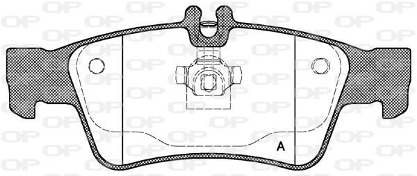 BPA0991.00 OPEN PARTS Комплект тормозных колодок, дисковый тормоз (фото 1)