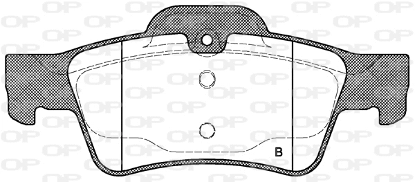 BPA0991.00 OPEN PARTS Комплект тормозных колодок, дисковый тормоз (фото 2)