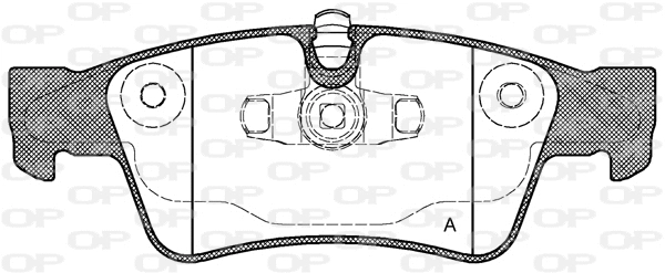 BPA0991.10 OPEN PARTS Комплект тормозных колодок, дисковый тормоз (фото 1)