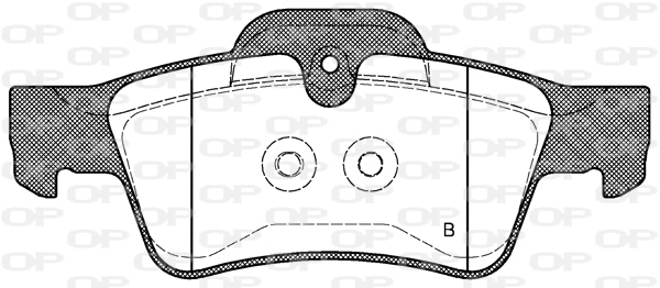 BPA0991.10 OPEN PARTS Комплект тормозных колодок, дисковый тормоз (фото 2)