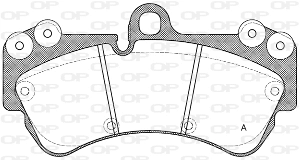 BPA0994.00 OPEN PARTS Комплект тормозных колодок, дисковый тормоз (фото 1)