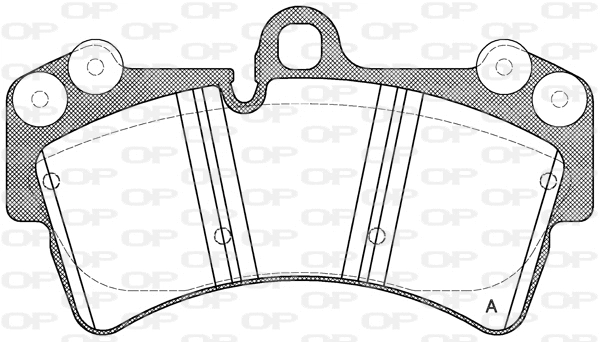 BPA0995.00 OPEN PARTS Комплект тормозных колодок, дисковый тормоз (фото 1)