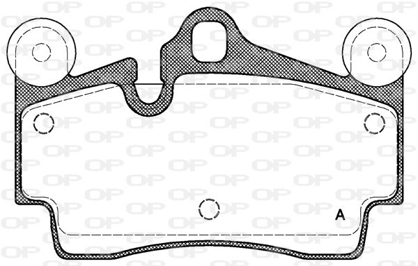 BPA0996.00 OPEN PARTS Комплект тормозных колодок, дисковый тормоз (фото 1)