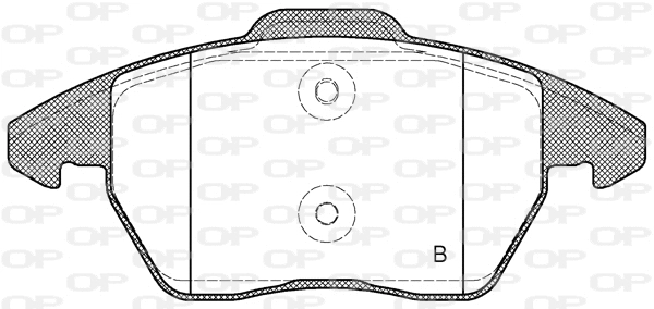 BPA1030.10 OPEN PARTS Комплект тормозных колодок, дисковый тормоз (фото 2)