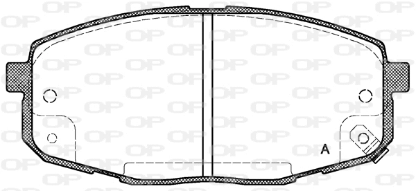 BPA1038.02 OPEN PARTS Комплект тормозных колодок, дисковый тормоз (фото 1)